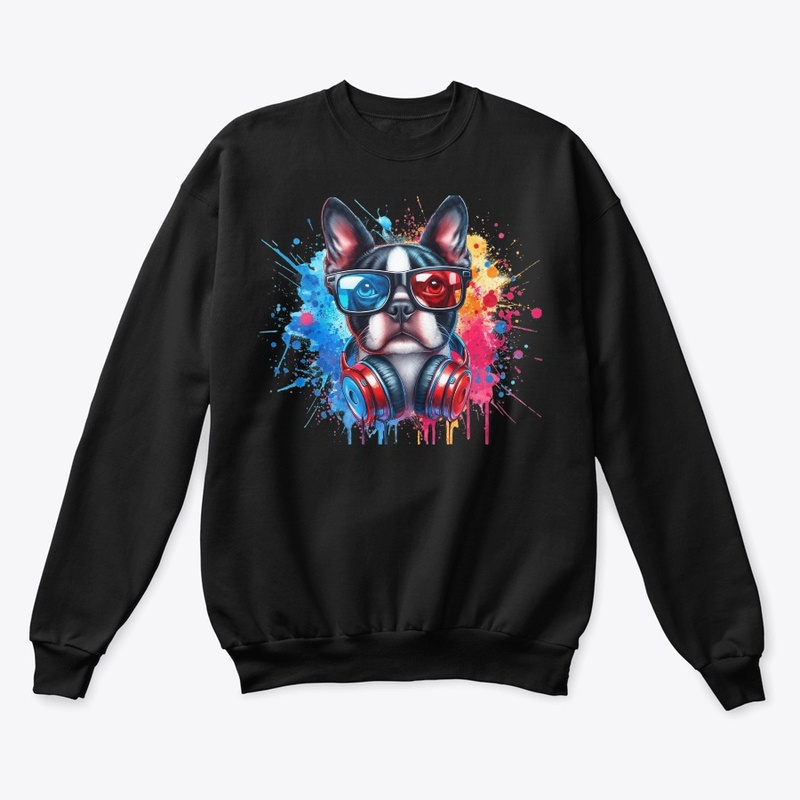 3D Boston Terrier 3