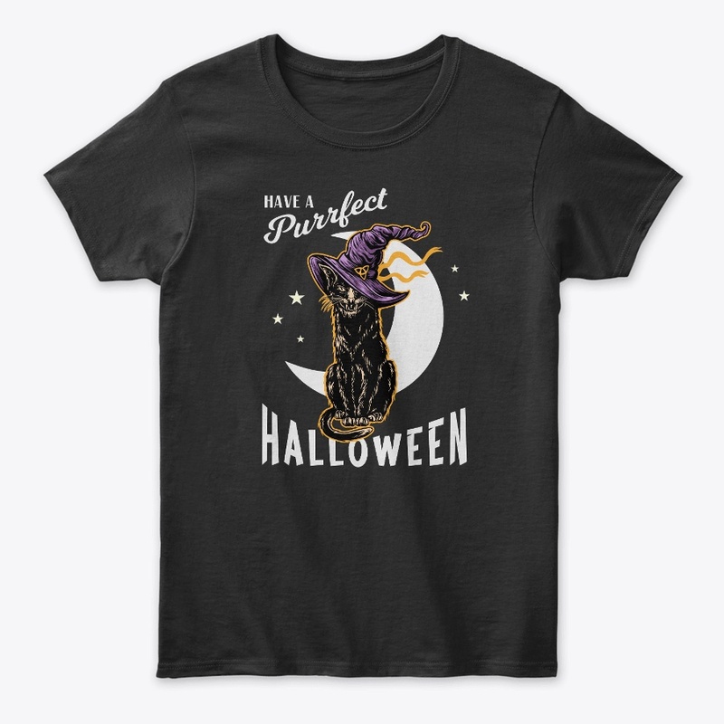 Black Cat Halloween T-shirt