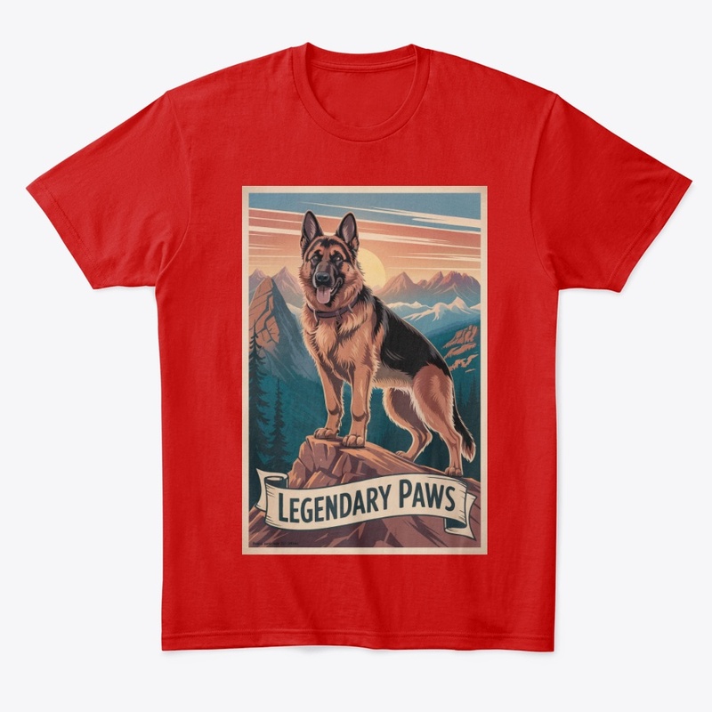 Adventure German Shepherd Poster Tee