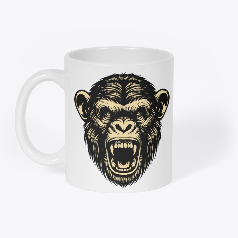 Fierce Angry Chimp Artwork