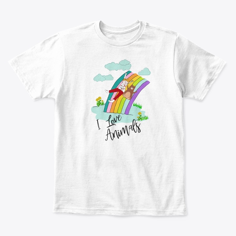 Trendy T shirt- I love Animals