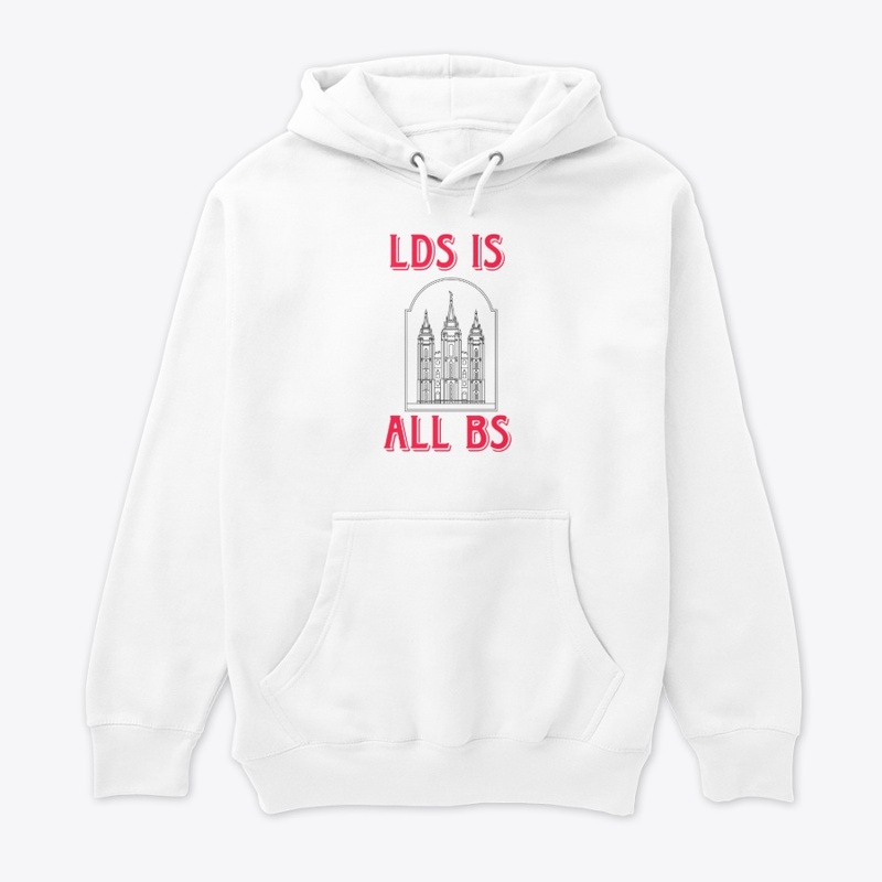 LDS is All BS apparel - Red Lettering