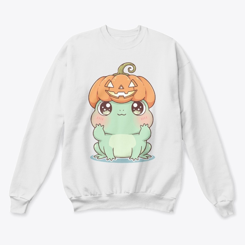Hoppy Halloween Kawaii Pumpkin Hat Frog