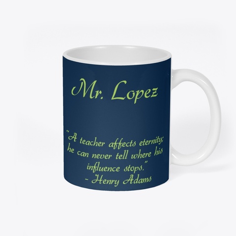 Mr. Lopez Deep Navy T-Shirt Back