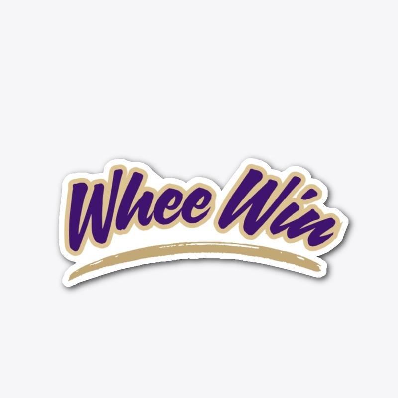 Whee Win Die Cut Sticker