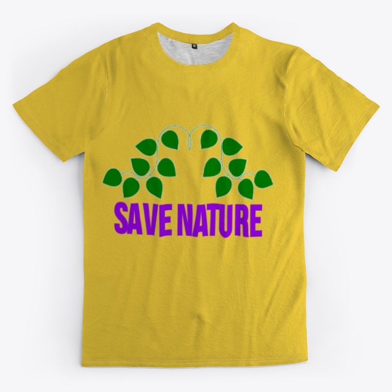 SAVE NATURE All-Over Print Unisex Tee