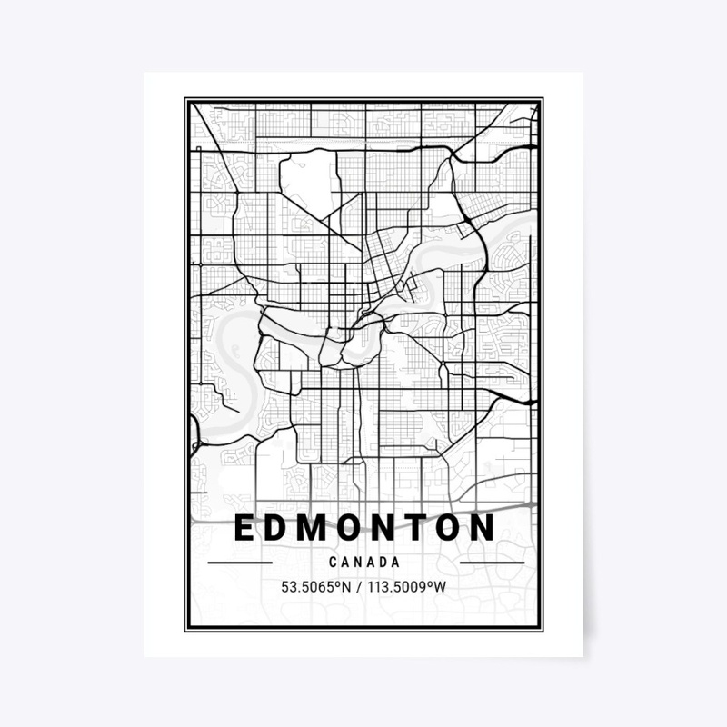 Edmonton Light City Map