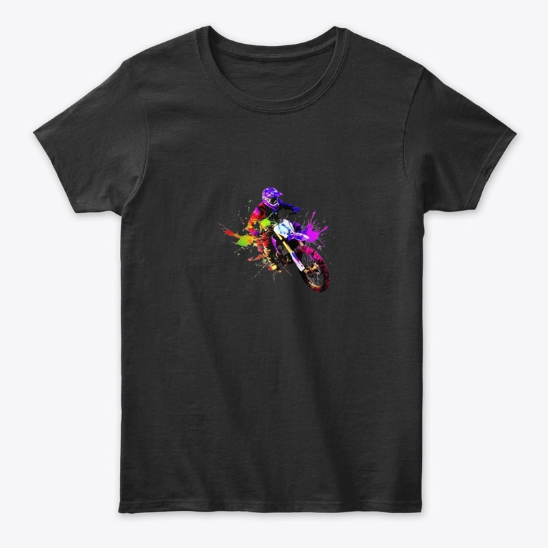 Dirt Bike Dreams- Vibrant Multi-Colored 