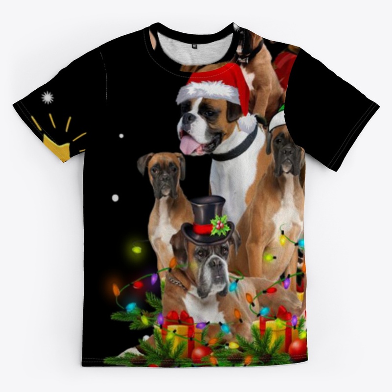 Boxer Dog Christmas T-Shirts