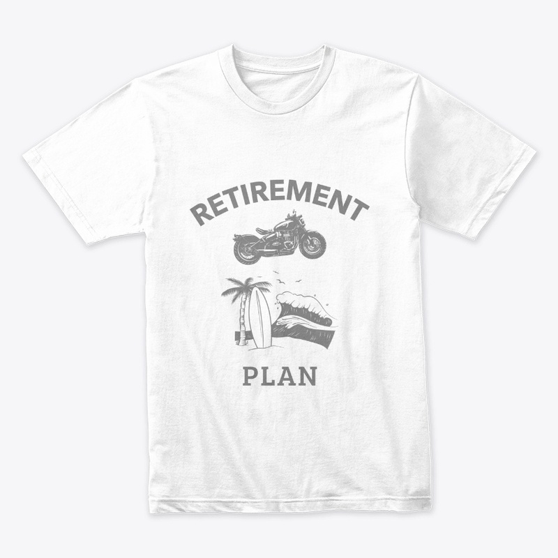 Vintage Retirement Plan Motorcycle Funny