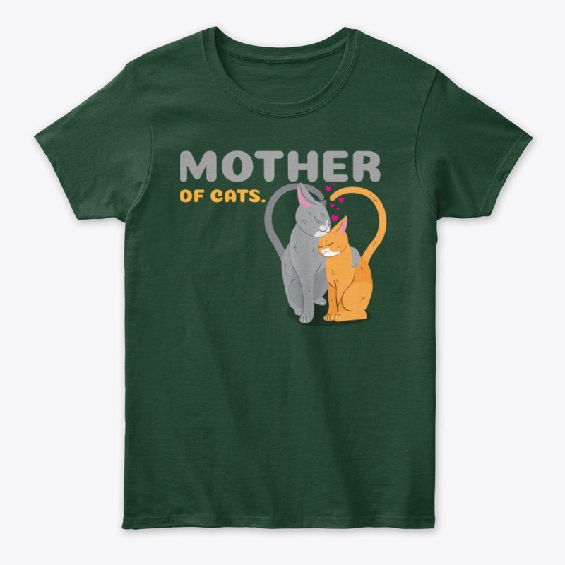 MOTHER OF CATS  T SHIRT,MUG,BAG...