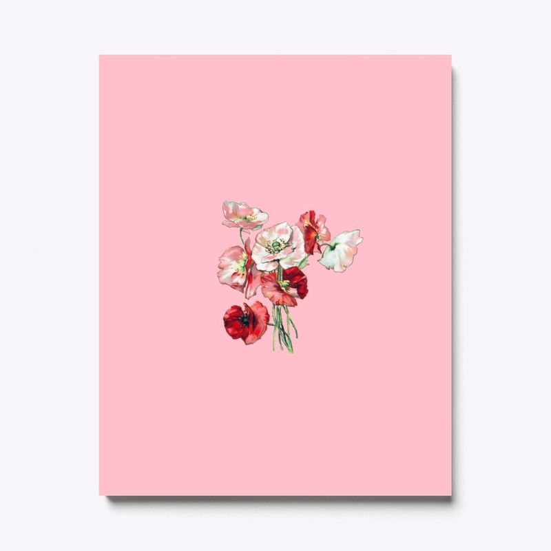 Vintage flower poppy