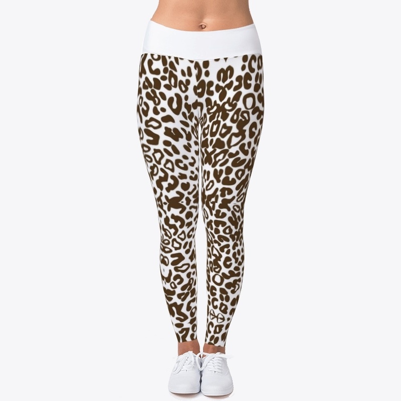 Hstn Merch Cheetah Print Leggings