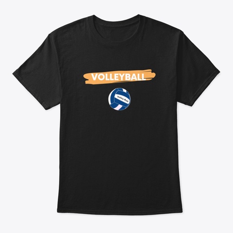 Volleyball Xrxdy Black T-Shirt Front