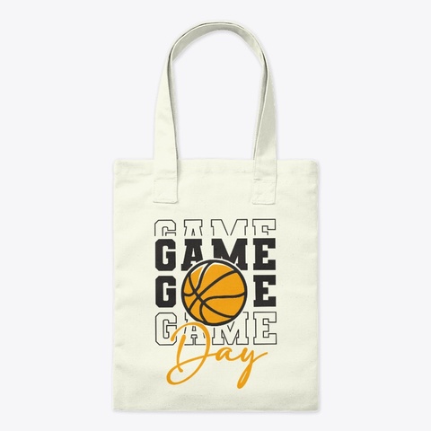 Sports Mom Game Day Tote Bag Natural T-Shirt Front