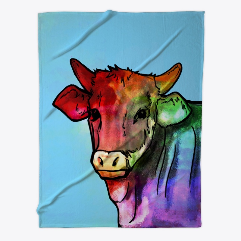 Cow Farmer Gift, Cow Portrait