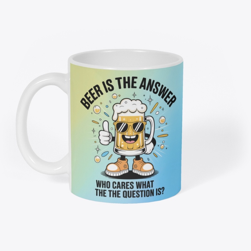 Funny Beer Mug Cartoon 