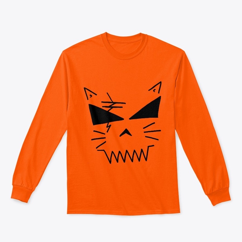 DEATH CAT Skull Jack-o-lantern