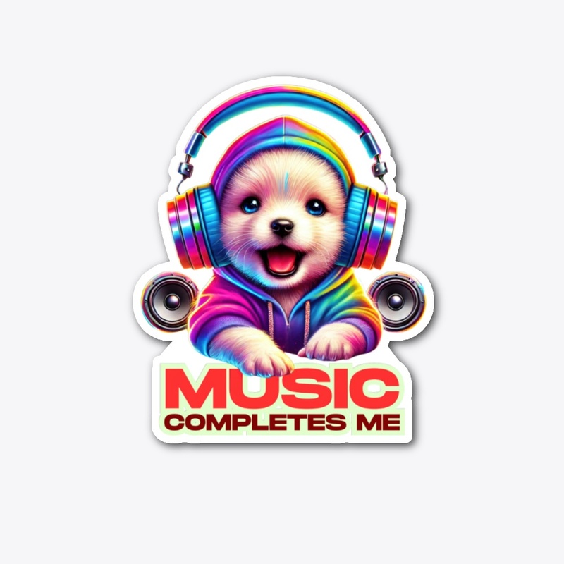 Music Completes Me - Neon Puppy Vibes