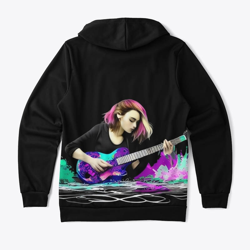 Lovely Girl Playing Guitar