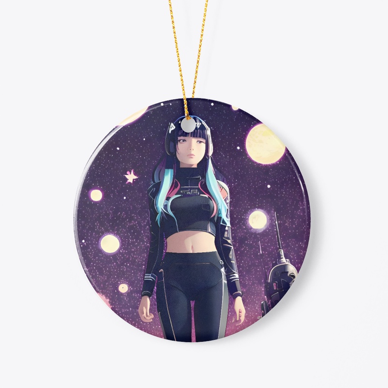 Space girl design
