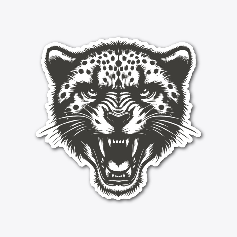 Powerful Cheetah Head Design