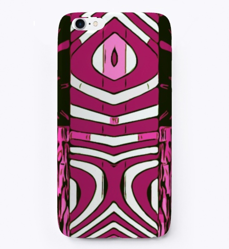 Pink Black Geometric Pattern 
