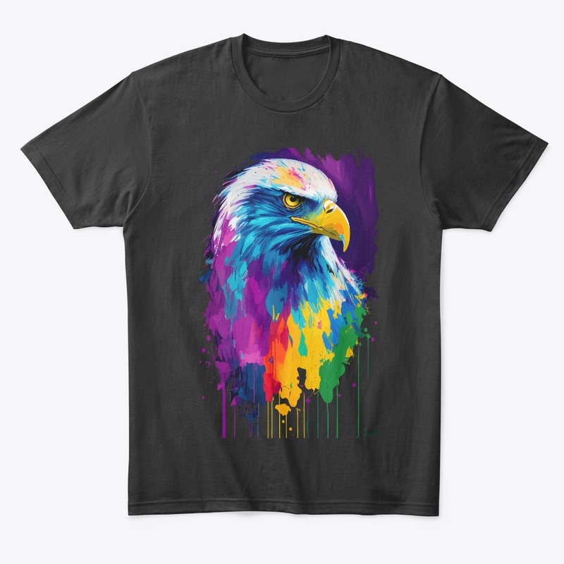Colorful Vibrant Eagle | Rightward look