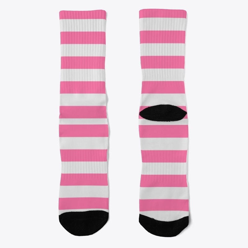 Pink Striped T Shirt [ Unisex]
