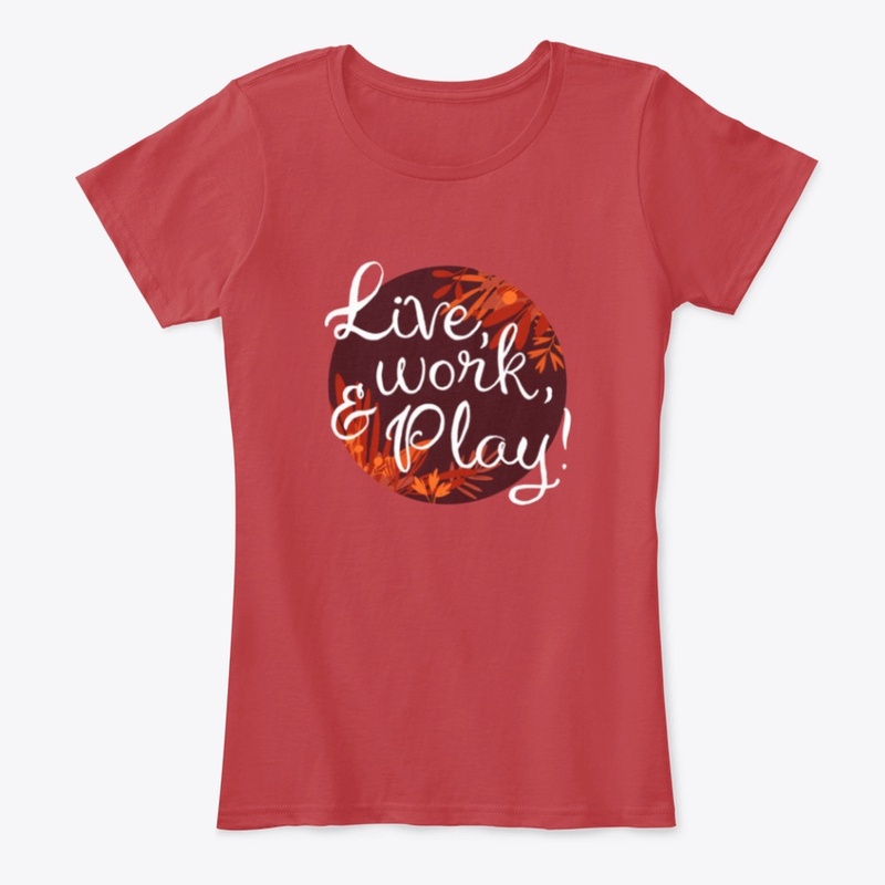 Live, Work, and Play Circle Design