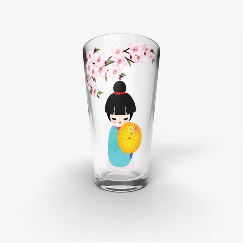 Geisha under sakura