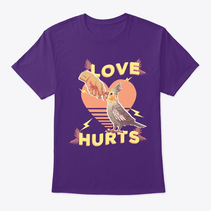 Love Hurts Cockatiel Bird T Shirts