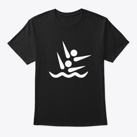 Synchronized Swimming Njnhi Black T-Shirt Front