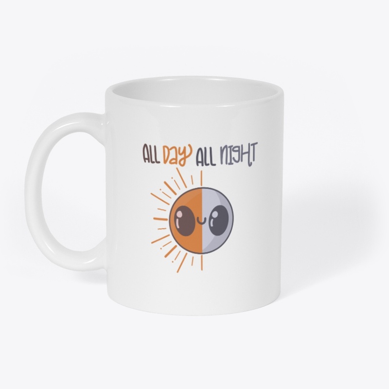 All day all night with sun and moon