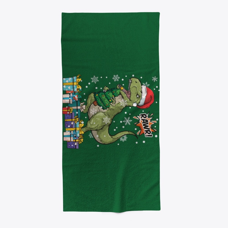 Rawr, Dinosaur Gives Christmas Gift