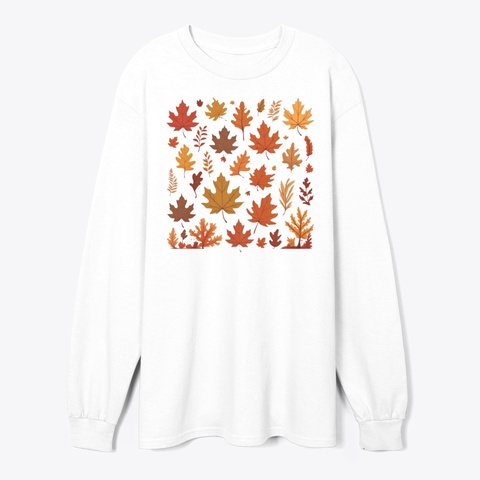 Whispers Of Autumn 🍂 White Maglietta Front