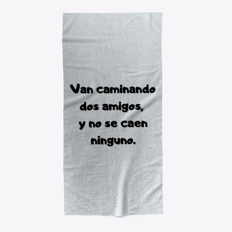 Van 2 amigos , y no se caen ninguno