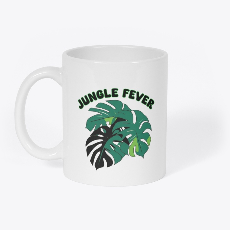 Leopard with jungle leaves overlay