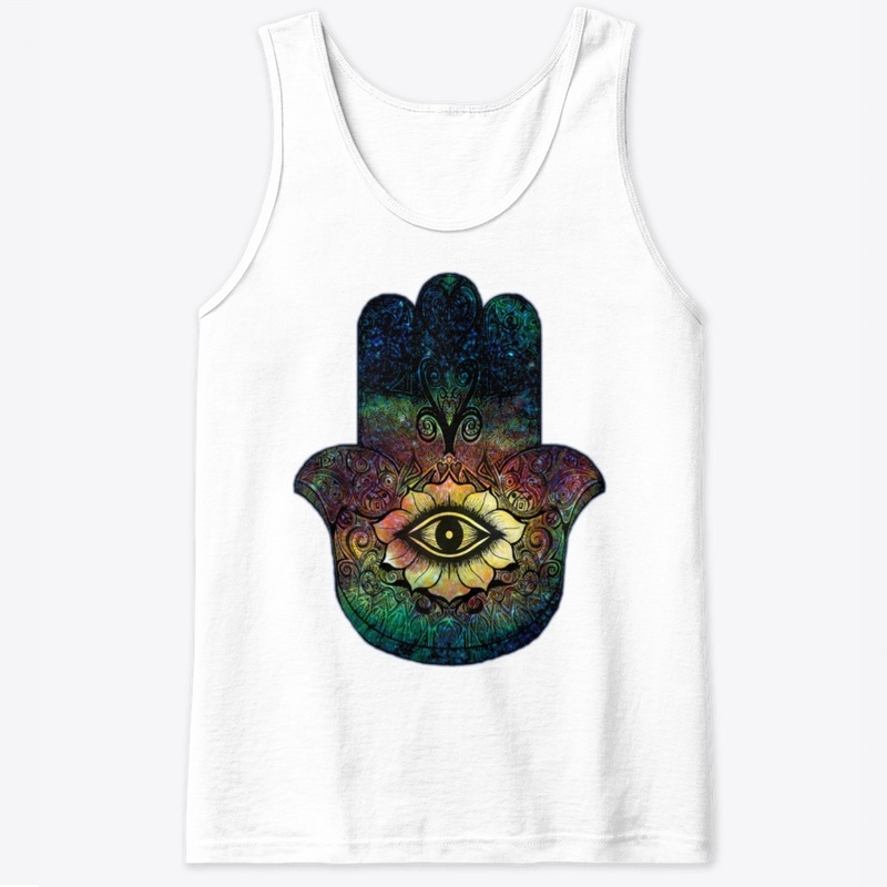 Hamsa amulet - Hand of Fatima in color 