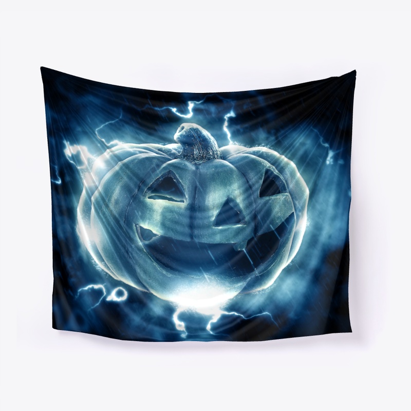 Halloween pumpkin tapestry