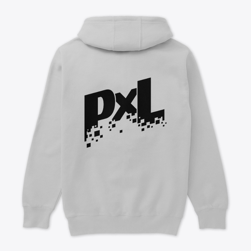 PXL (Black) - Back Logo Premium Hoodie