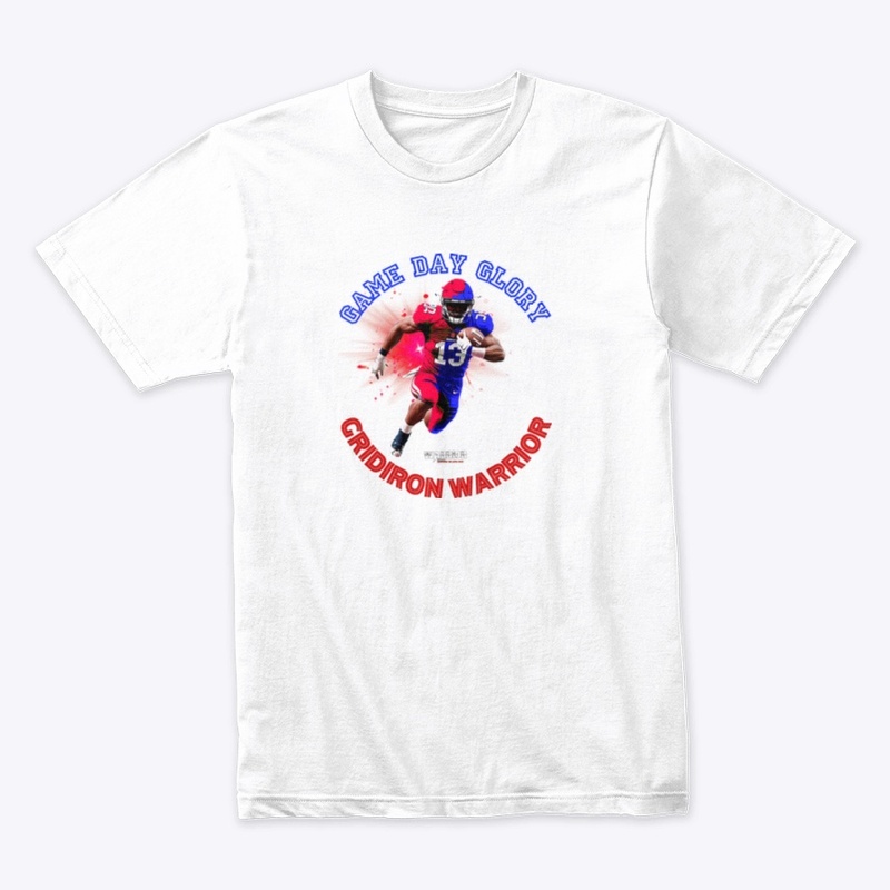 GRIDIRON WARRIOR Blue & Red print