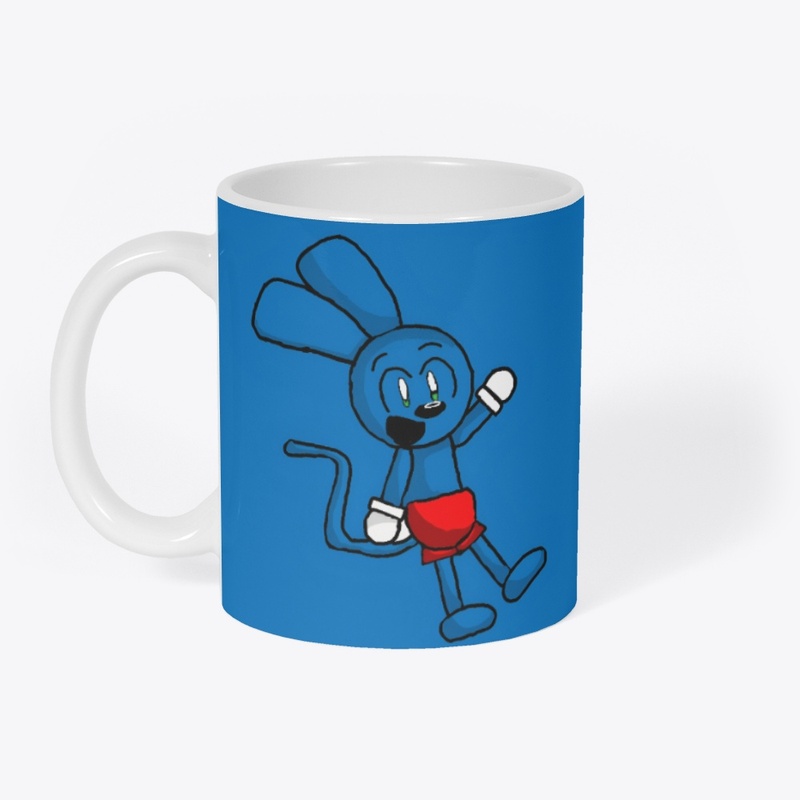 Riggy with blue background