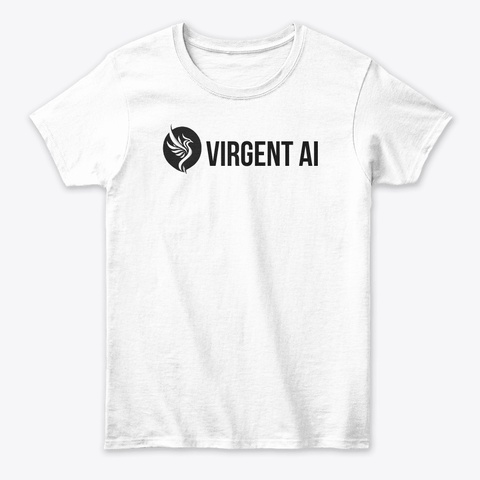 Virgent Ai Merch (Light Mode) White Kaos Front