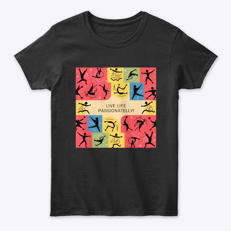 Vibrant Dance Mosaic Tee