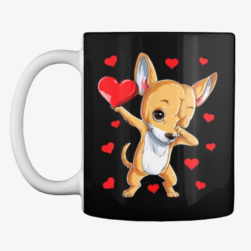 Dabbing Chihuahua Valentines Day