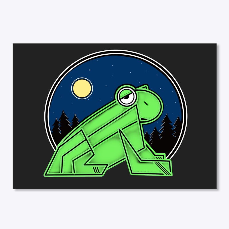 A frog and the moon... 1