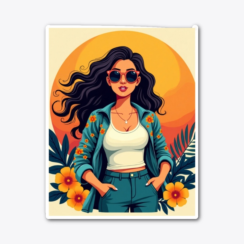  Sunset Muse – Summer Vibes Graphic Tee