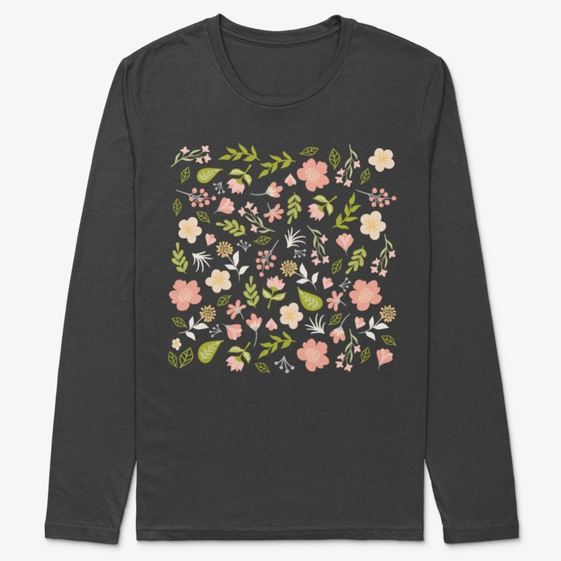 Spring grass and flowers