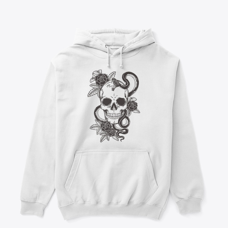 Skeleton with snake